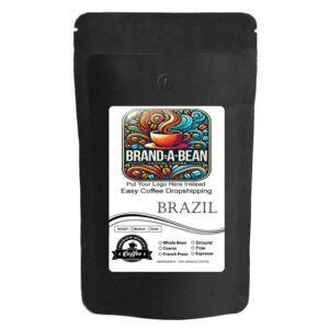 Brand-A-Bean Brazil Fine Grind Medium Roasted Coffee 2 LBS