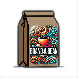 Brand-A-Bean coffee bag