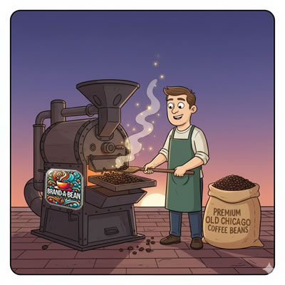 Roasting coffee before dawn