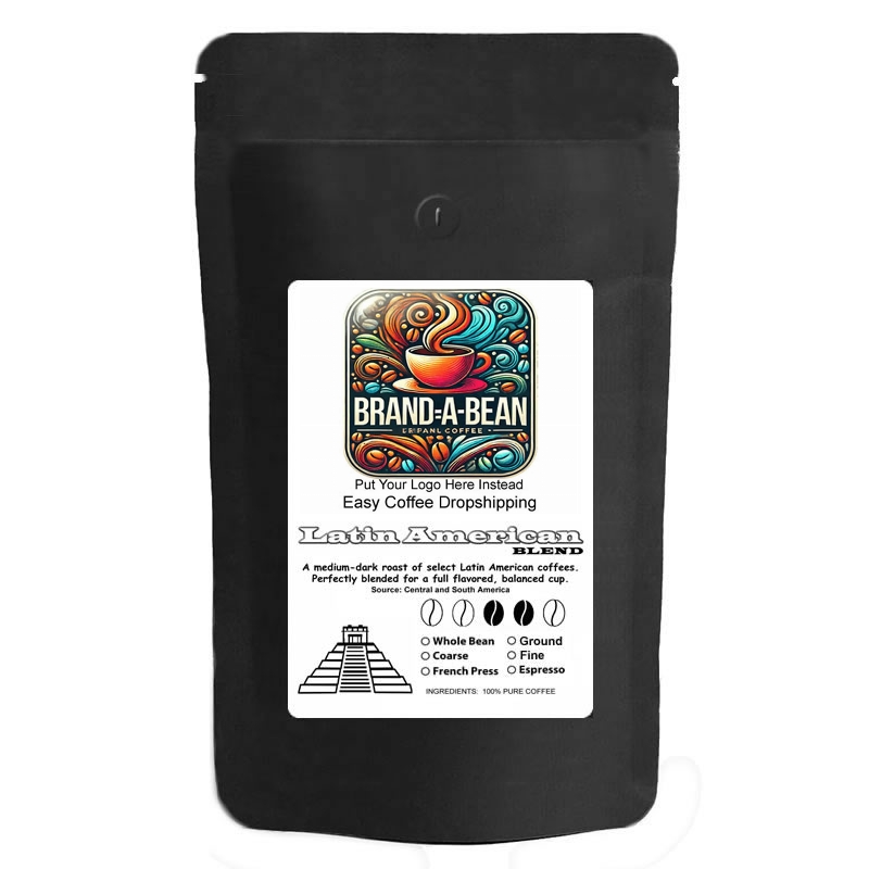 Dropship Products Coarse Ground Latin American Coffee Medium Dark Roast 12 Oz